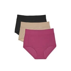 NWT Warners Blissful Benefits Dig-Free Microfiber Brief 3-Pack RS9043W 2XL Multi